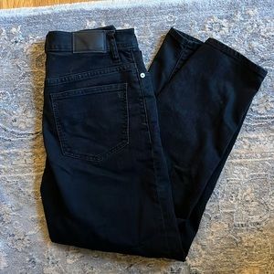 Madewell, Slim Wide-leg Crop, Black Jeans, Size 27